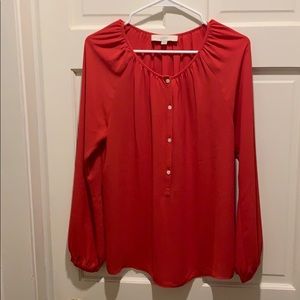 Loft Red Blouse